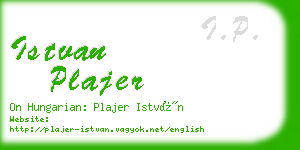 istvan plajer business card